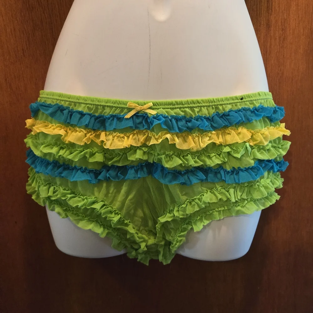 Joe Boxer rare ADORABLE lace sheer bikini set szM/L - Picture 3 of 8